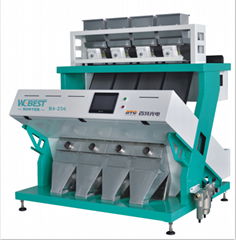 High performance color sorter machine for grain processing