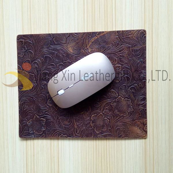 Personalised Real Leather Mouse Mat for Leather gift