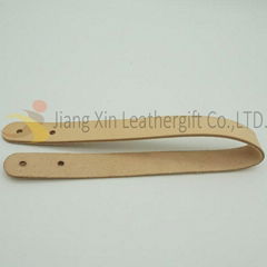 Tanned Genuine Leather Handle Canvas