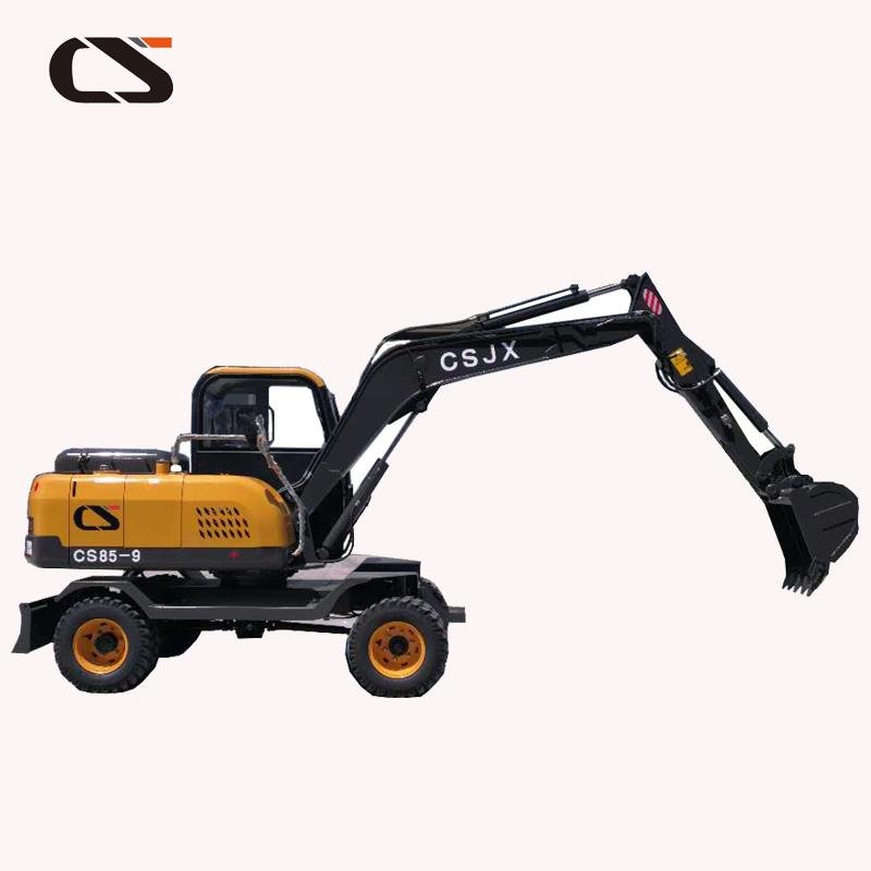 CS75-8 wheeled hydraulic excavator 7 ton digger price  2