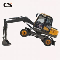CS85-9 wheel hydraulic excavator 7 ton digger price 