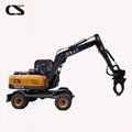 CS85-9 wheel hydraulic excavator 7 ton digger price  3