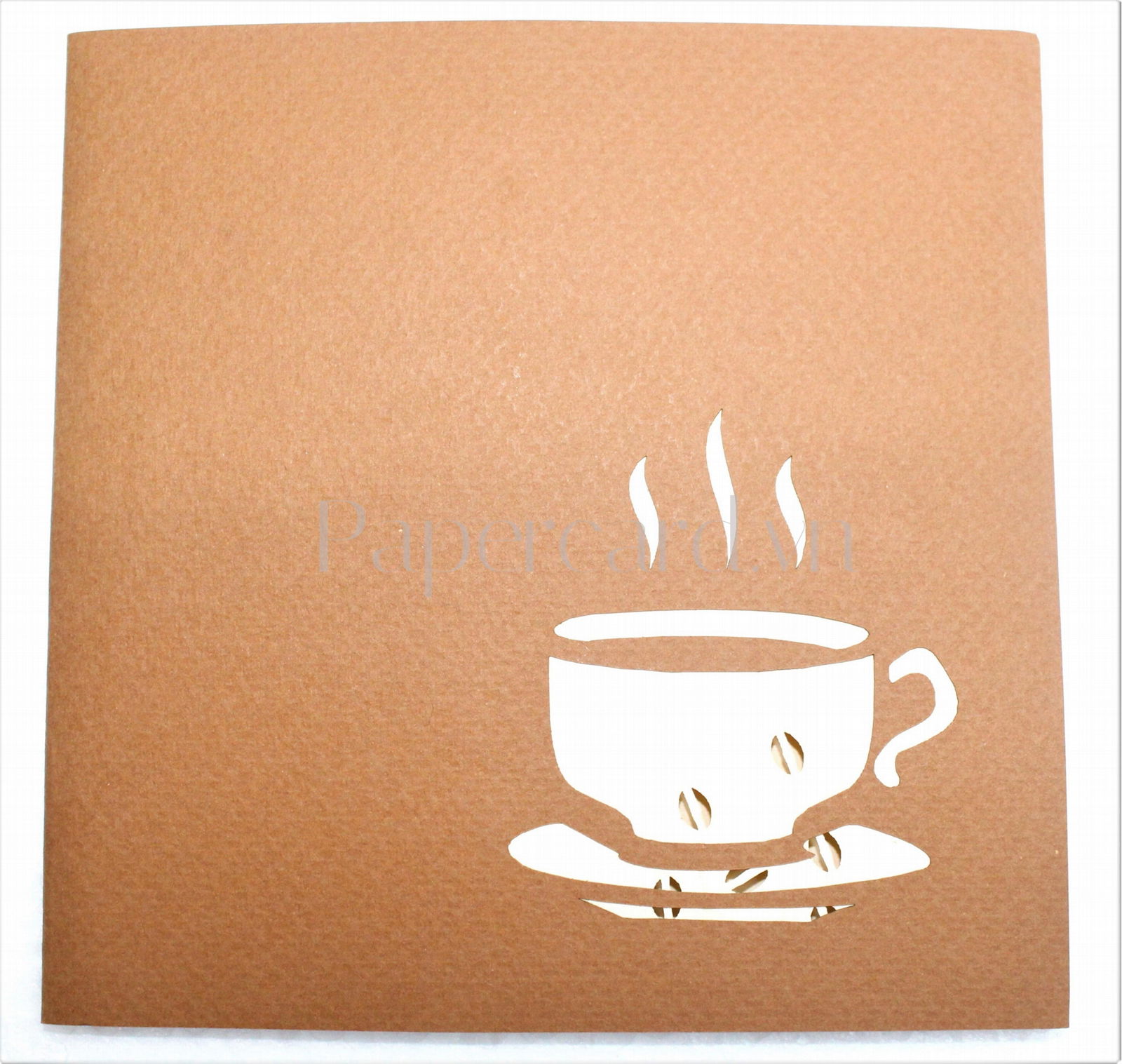 BT127-coffee cup-3d card-pop up-kirigami-handmade-ninrio 2