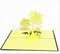 coconut palm-3Dcard-popupcard-origamiccard-thanksgivingcard 1