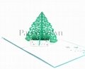 christmas tree- Christmas card-noel card-3D -pop up card-kirigami-ninrio-3Dcard- 2