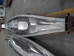 Plastic rotational mould for kayak with OEM service made of LLDPE