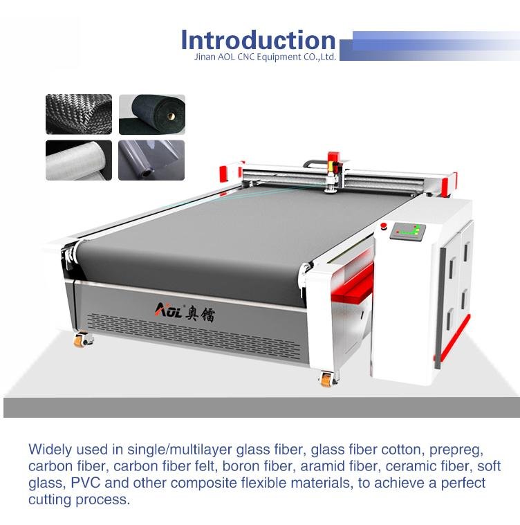 Jinan AOL nylon fabric cloth textile cutting machine 3