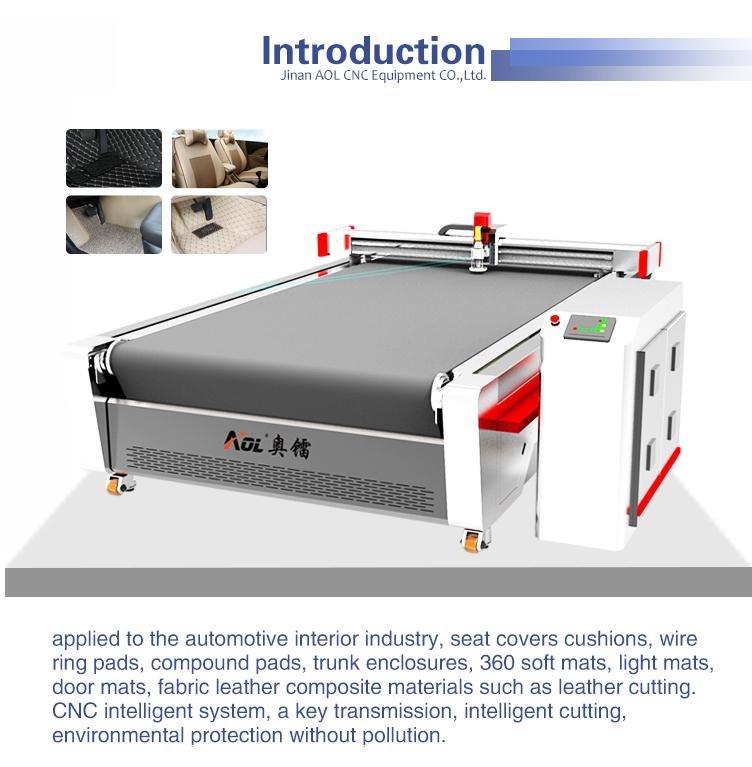 Jinan AOL nylon fabric cloth textile cutting machine 4