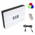 LED color change marquee light box with remote control 3