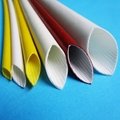 眾昶廠家供應優質阻燃硅橡膠玻璃纖維套管內纖外膠套管
