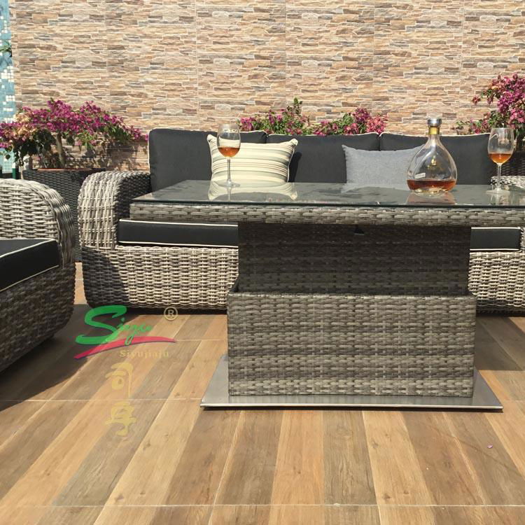 siyu furniture outdoor rattan wicker sofa set