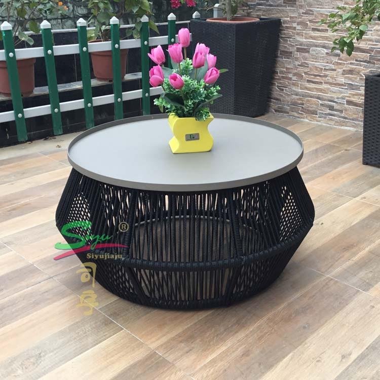 siyu furniture modern outdoor PE rattan sofa set  4