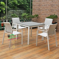 siyu furniture outdoor balcony furniture 4 seater dining table set 