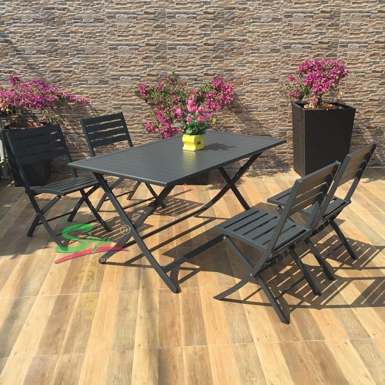 siyu furniture outdoor patio furniture hotel use dining table set 4