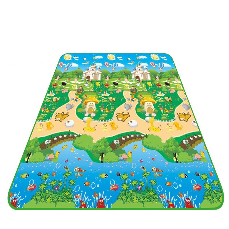 XPE foam baby play mat with two sides