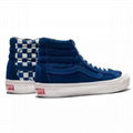  Vans shoes High-tops canvas shoes with mandarin duck checkerboard pattern