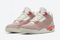 NEW TOP Air Jordan 3 WMNS “Rust Pink” Air Jordan 3 Retro shoes sport shoes