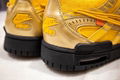  OFF-White x NK Air Rubber Dunk " University Gold " Black shoes