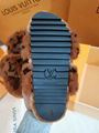 New LV Wool Slippers Lv hourse slippers Lv heel shoes 