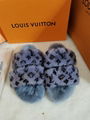 New LV Wool Slippers Lv hourse slippers Lv heel shoes 