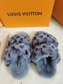 New LV Wool Slippers Lv hourse slippers Lv heel shoes 