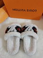 New LV Wool Slippers Lv hourse slippers Lv heel shoes 