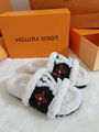 New LV Wool Slippers Lv hourse slippers Lv heel shoes 