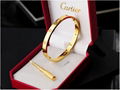 wholesale Cartier Bracelet Ring Necklace all brand 18k Gold Luxury jewelry set