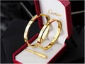wholesale Cartier Bracelet Ring Necklace all brand 18k Gold Luxury jewelry set 17