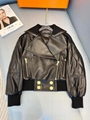  2021 New BALMAIN Leather Biker Jacket  women leather jacket 