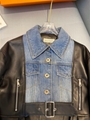  2021 New BALMAIN Leather Biker Jacket  women leather jacket 