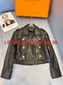 2021 New BALMAIN Leather Biker Jacket  women leather jacket 