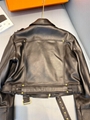  2021 New BALMAIN Leather Biker Jacket  women leather jacket 