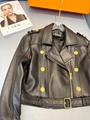  2021 New BALMAIN Leather Biker Jacket  women leather jacket 