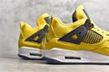 New Arrived  Air Jordan 4 Yeellow＂Lightning＂CT8527-700  Sneaker shoes