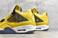 New Arrived  Air Jordan 4 Yeellow＂Lightning＂CT8527-700  Sneaker shoes