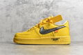 New Style Air Force 1 x OFF White University Gold DD1876 700 