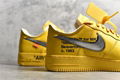 New Style Air Force 1 x OFF White University Gold DD1876 700 