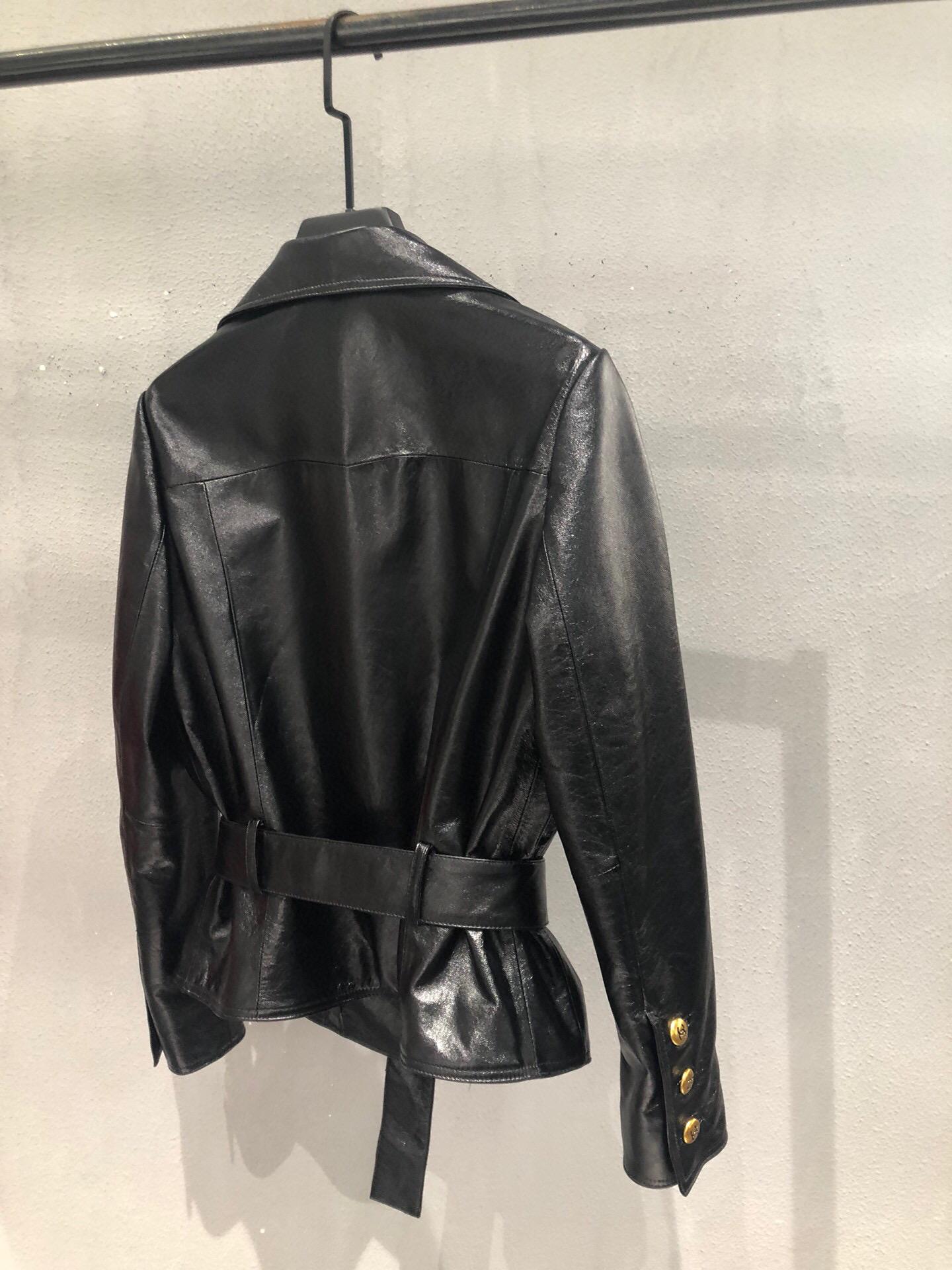 2021 New     Leather Biker Jacket women leather jacket FUR COAT 3