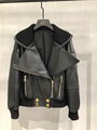 2021 New YSL Leather Biker Jacket women leather jacket FUR COAT