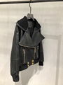 2021 New YSL Leather Biker Jacket women leather jacket FUR COAT