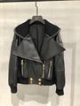 2021 New YSL Leather Biker Jacket women leather jacket FUR COAT