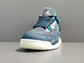 New Air Jordan 4 Retro SE＂Deep Ocean＂shoes God version: aj4 blue and white   