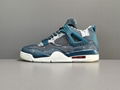 New Air Jordan 4 Retro SE＂Deep Ocean＂shoes God version: aj4 blue and white   