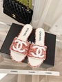 2022 women slippers sandals new style  heel shoes real leather wholesale 13