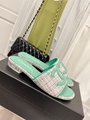 2022 women slippers sandals new style  heel shoes real leather wholesale 16