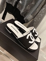 2022 women slippers sandals new style  heel shoes real leather wholesale 19