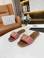 2022 fashion design  woman slippers leather flat Wholesale slip-on sandals heel  16
