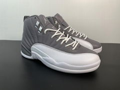 2022 top Air jordan 12 "stealth" white grey style No.: ct8013-015 size 40-47.5