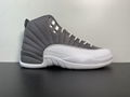 2022 top Air jordan 12 "stealth" white grey style No.: ct8013-015 size 40-47.5